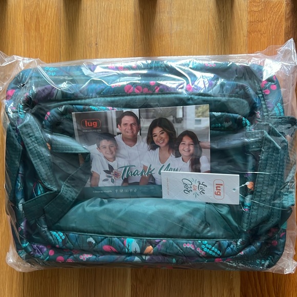 NWT Lug Crescendo 3-Piece Reversible Storage Bins in Evermore Flora 🍃 - Picture 1 of 10